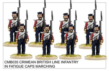 CMB035 Line Infantry in Fatigue Caps Marching