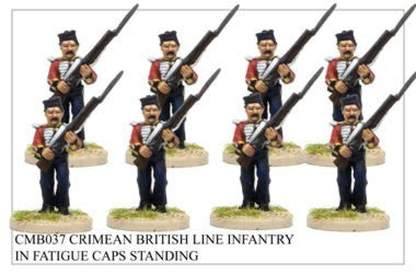 CMB037 Line Infantry in Fatigue Caps Standing