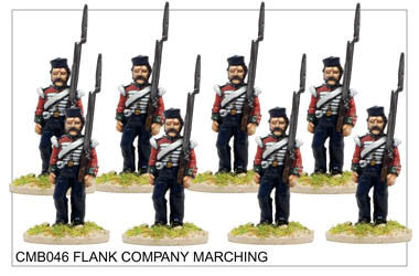 CMB046 Light Infantry or Flank Company in Fatigue Caps Marching