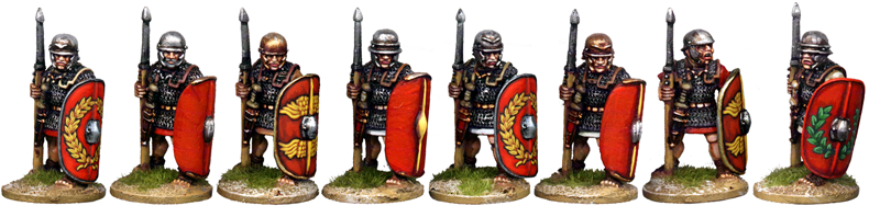 CR034 - Armoured Legionaries at the Ready, No Crest
