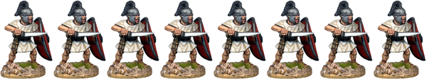 CR043 - Unarmoured Legionaries Attacking with Gladius, Horsehair Crest