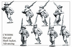 CWH006 Infantry in Hats and Shell Jackets Advancing