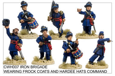 CWHH007 Infantry in Hardee Hats and Frock Coats Command