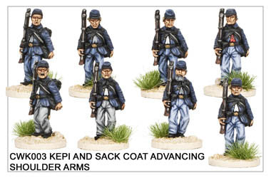 CWK003 Infantry in Kepi and Sack Coat Marching