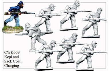 CWK009 Infantry in Kepi and Sack Coat Charging