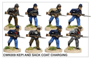 CWK009 Infantry in Kepi and Sack Coat Charging