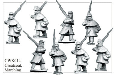 CWK014 Infantry in Kepi and Greatcoat Marching