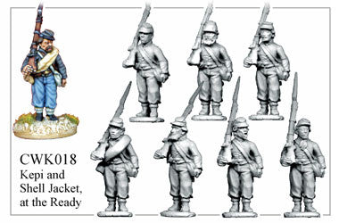 CWK018 Infantry in Kepi and Shell Jacket at the Ready