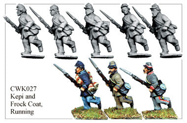 CWK027 Infantry in Kepi and Frock Coat Running