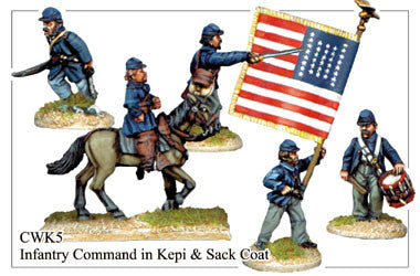 CWK005 Infantry in Kepi and Sack Coat Command