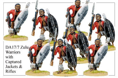 DA177 Zulu Warriors with Captured Jackets and Rifles