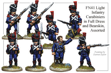 FN041 - Light Infantry Carabiniers In Full Dress And Bearskins