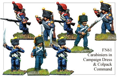 FN061 - Light Infantry Carabiniers In Campaign Dress And Colpacks