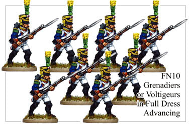 FN010 - Grenadiers Or Voltigeurs In Full Dress Advancing