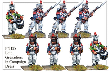 FN128 - Late Grenadiers In Campaign Dress Marching