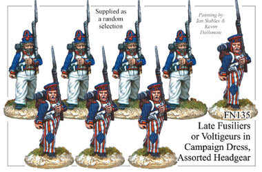 FN135 - Late Fusiliers Or Voltigeurs In Campaign Dress Marching