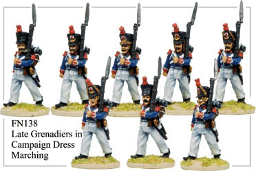 FN138 - Late Grenadiers In Campaign Dress Marching