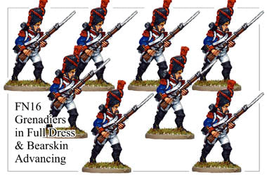 FN016 - Grenadiers In Full Dress And Bearskin Advancing