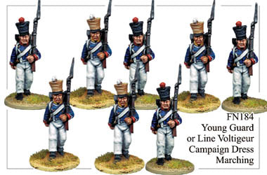 FN184 - Young Guard Infantry In Campaign Dress Marching
