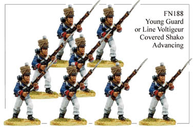 FN188 - Young Guard Infantry In Campaign Dress Advancing
