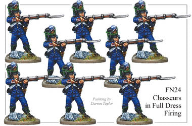 FN024 - Light Infantry Chasseurs In Full Dress Chasseurs Firing