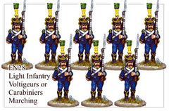 FN028 - Light Infantry Elite Company Voltigeurs Or Grenadiers In Full Dress Marching