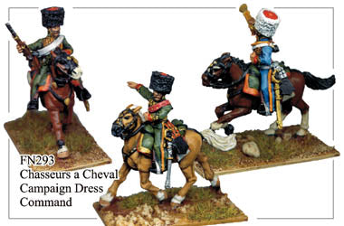 FN293 -  Imperial Guard Chasseurs A Cheval In Campaign Dress Command
