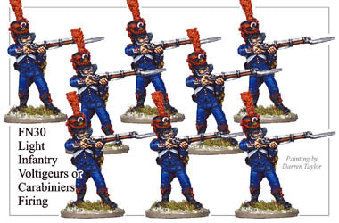 FN030 - Light Infantry Elite Company Voltigeurs Or Grenadiers In Full Dress Firing