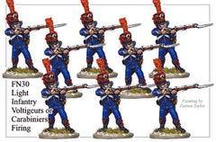 FN030 - Light Infantry Elite Company Voltigeurs Or Grenadiers In Full Dress Firing