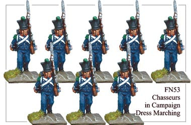 FN053 - Light Infantry Chasseurs In Campaign Dress Marching