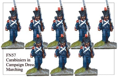 FN057 - Light Infantry Carabiniers In Campaign Dress Marching