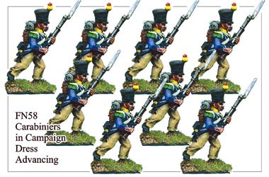 FN058 - Light Infantry Carabiniers In Campaign Dress Advancing