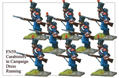 FN059 - Light Infantry Carabiniers In Campaign Dress Running
