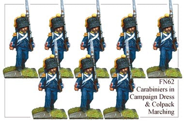 FN062 - Light Infantry Carabiniers In Campaign Dress And Colpacks Marching