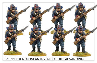 FPF021 French Infantry in Full Kit Advancing