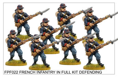 FPF022 French Infantry in Full Kit Defending