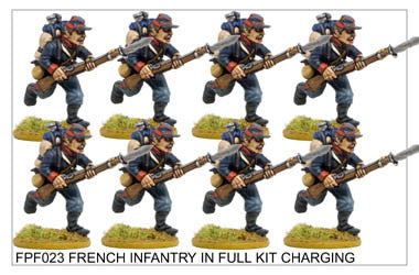 FPF023 French Infantry in Full Kit Charging