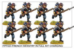 FPF023 French Infantry in Full Kit Charging