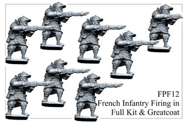 FPF012 French Infantry in Full Kit and Greatcoats Firing