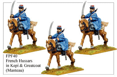 FPF040 French Hussars in Kepis and Greatcoats