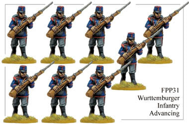FPP031 Wurttemburger Infantry Advancing