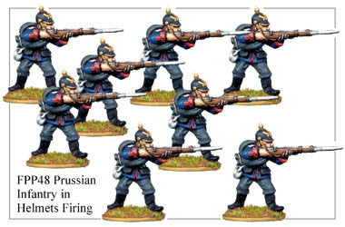 FPP048 Prussian Infantry in Helmets Firing