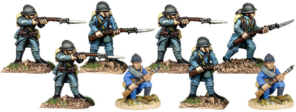 GWF001 - French Infantry In Helmets Firing Line