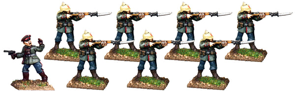 GWG003 - German Infantry In Pickelhaube Firing Line