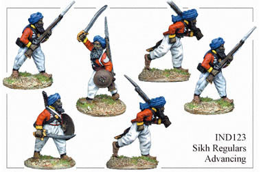 IND123 Sikh Infantry Advancing