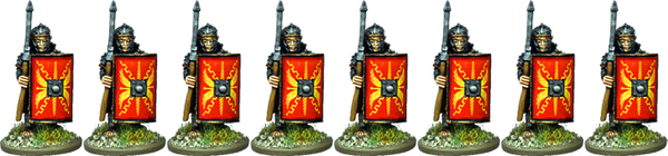 IR054 - Legionaries, Segmented Armour, Armoured Forearm, Advancing with Pilum