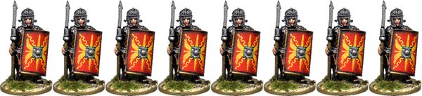 IR058 - Legionaries, Scale Armour, Armoured Forearm, Standing with Pilum