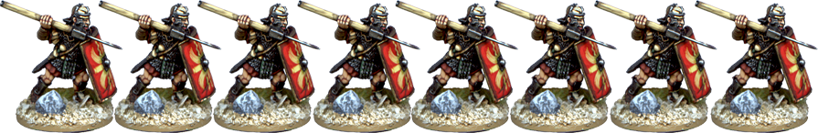IR062 - Legionaries, Mail Armour, Armoured Forearm, Advancing, Throwing Pilum
