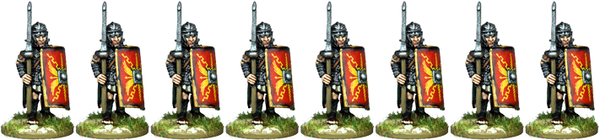 IR063 - Legionaries, Mail Armour, Armoured Forearm, Advancing with Pilum