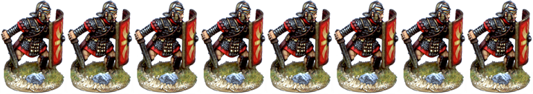 IR086 - Legionaries, Mail Armour, Armoured Forearm, Advancing with Gladius